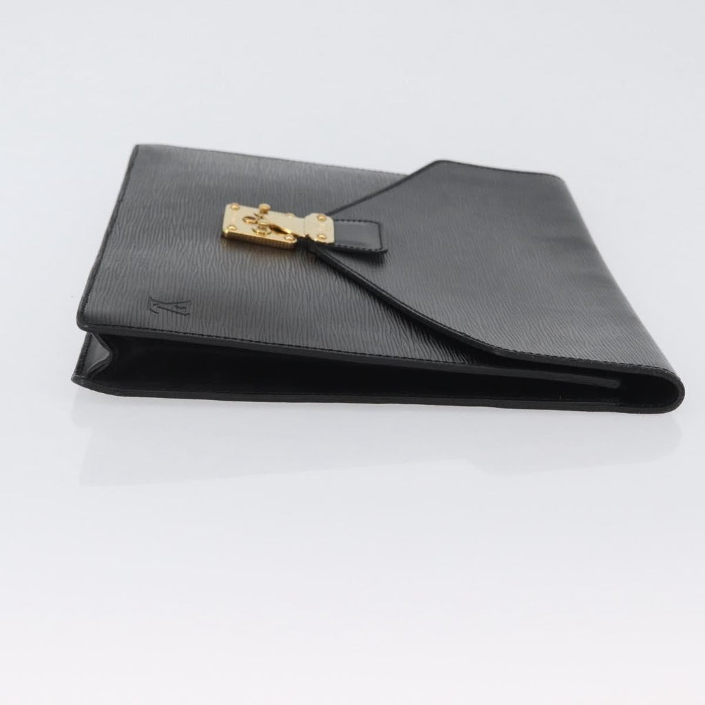 Louis Vuitton Porte-Documents Senateur Bag Epi Leather Black Leather Briefcase Bag