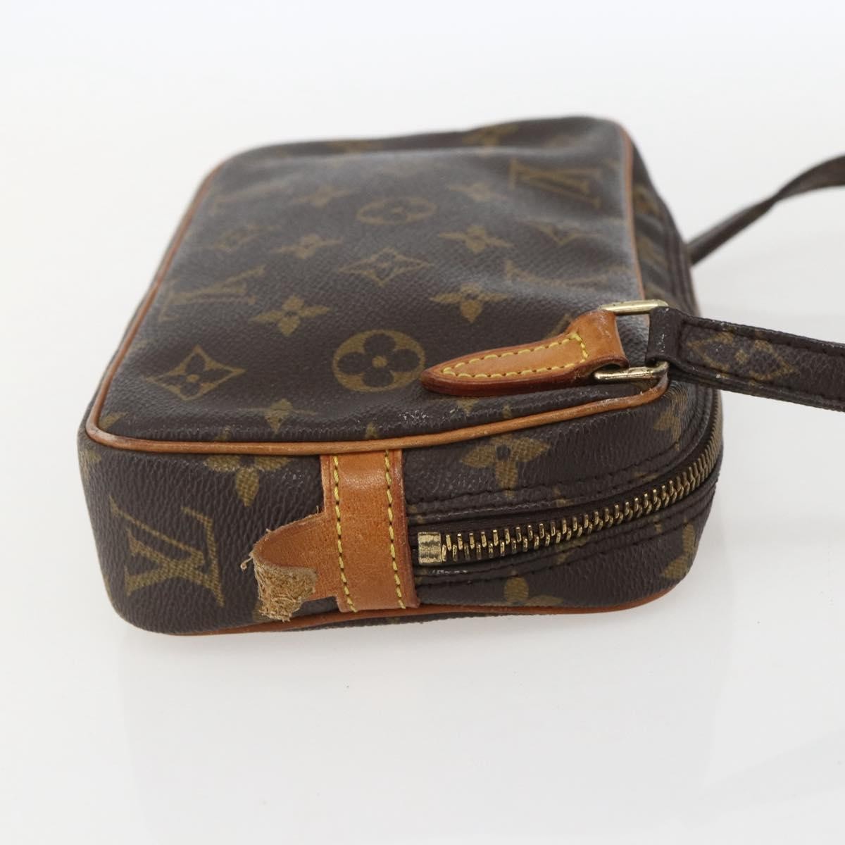 Louis Vuitton Pochette Marly Bandouliere Bag Monogram Canvas Brown Canvas Clutche & Pouche Bag