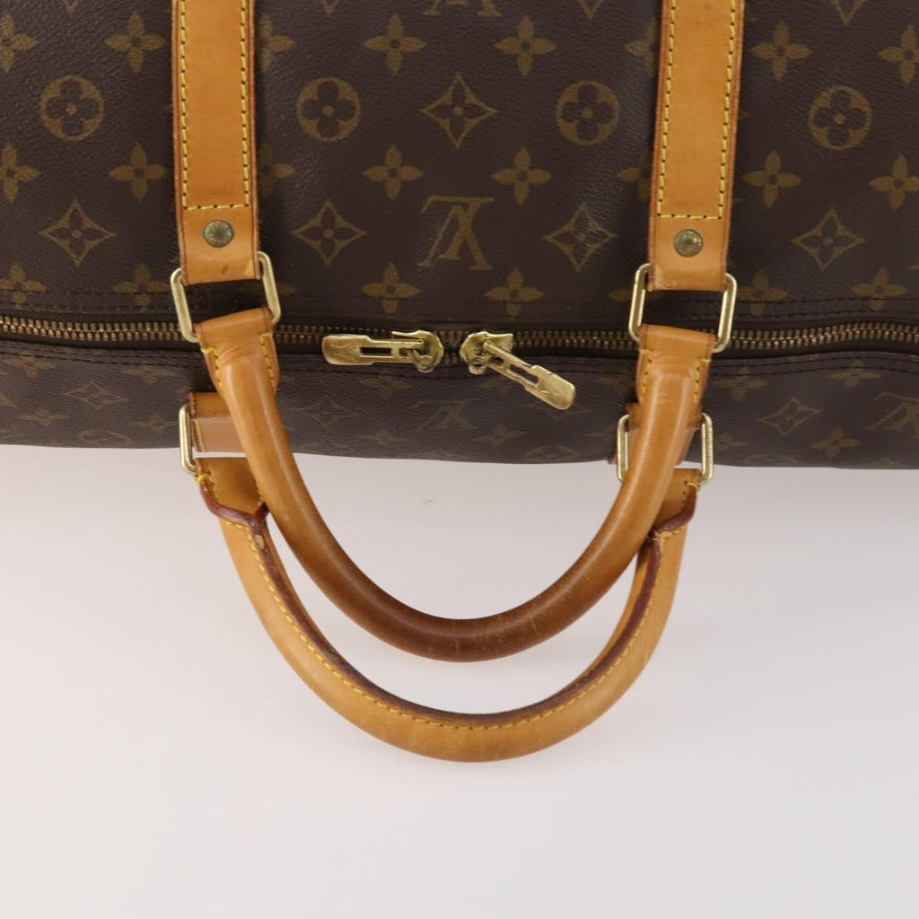 Louis Vuitton Keepall Bag Monogram Canvas Brown Canvas Travel Bag
