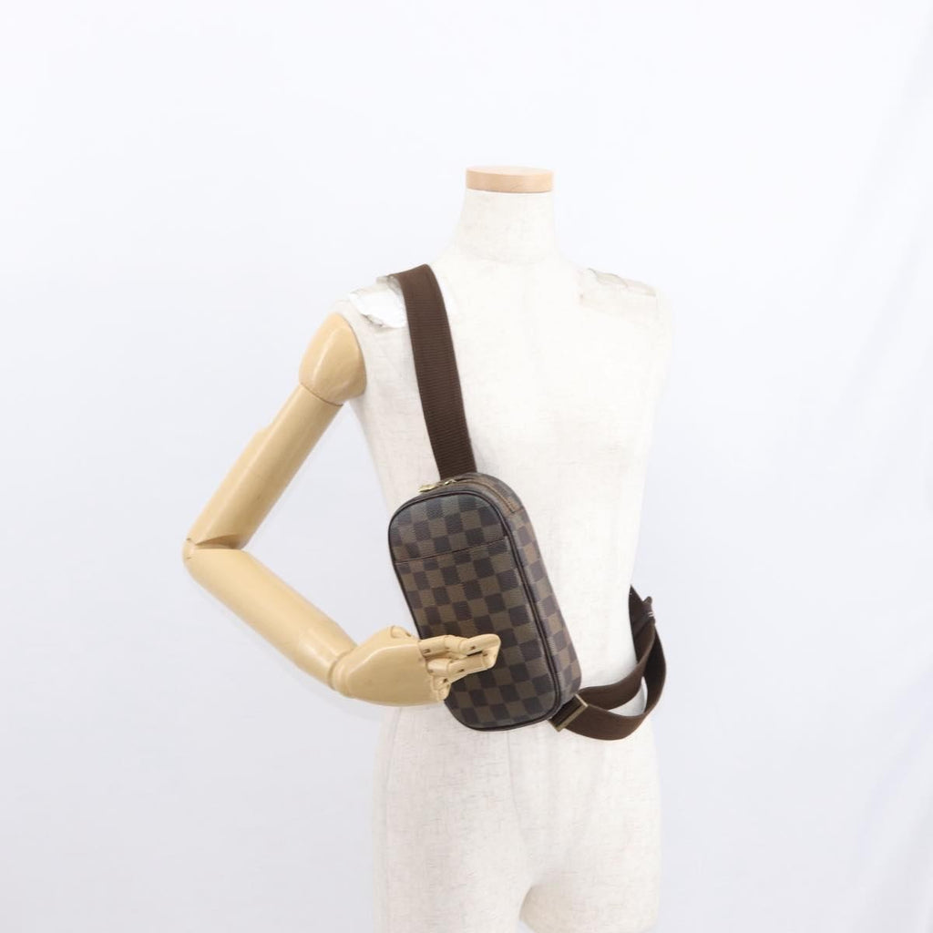 Louis Vuitton Pochette Gange Damier Brown Canvas Clutche & Pouche Bag