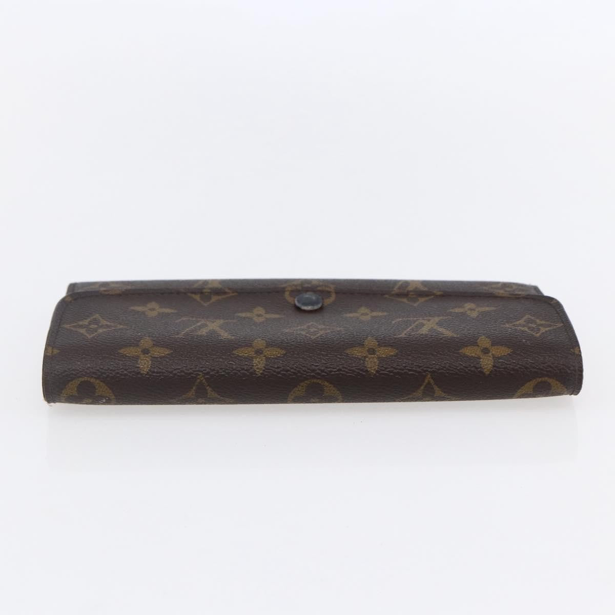 Louis Vuitton Emilie Wallet Monogram Canvas Brown Canvas Wallets Accessory