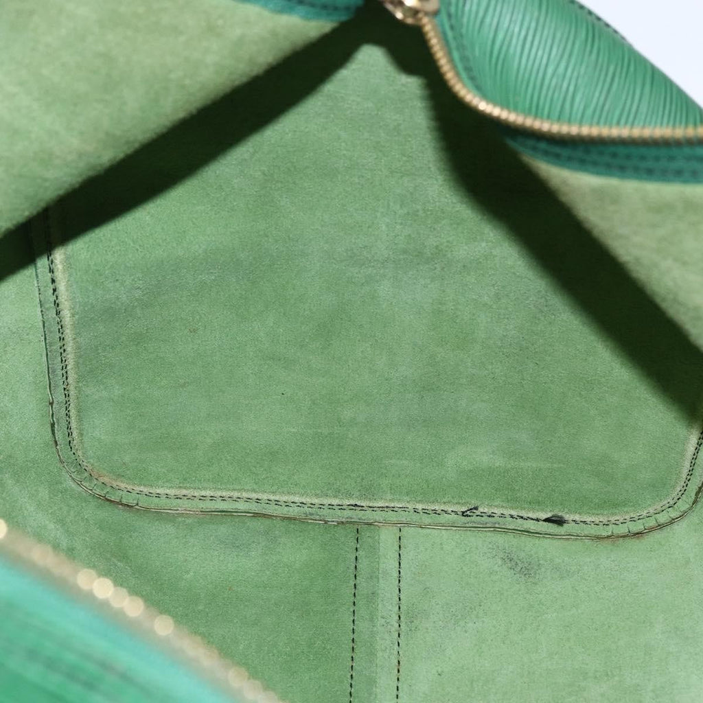 Louis Vuitton Keepall Bag Epi Leather Green Epi Leather Travel Bag