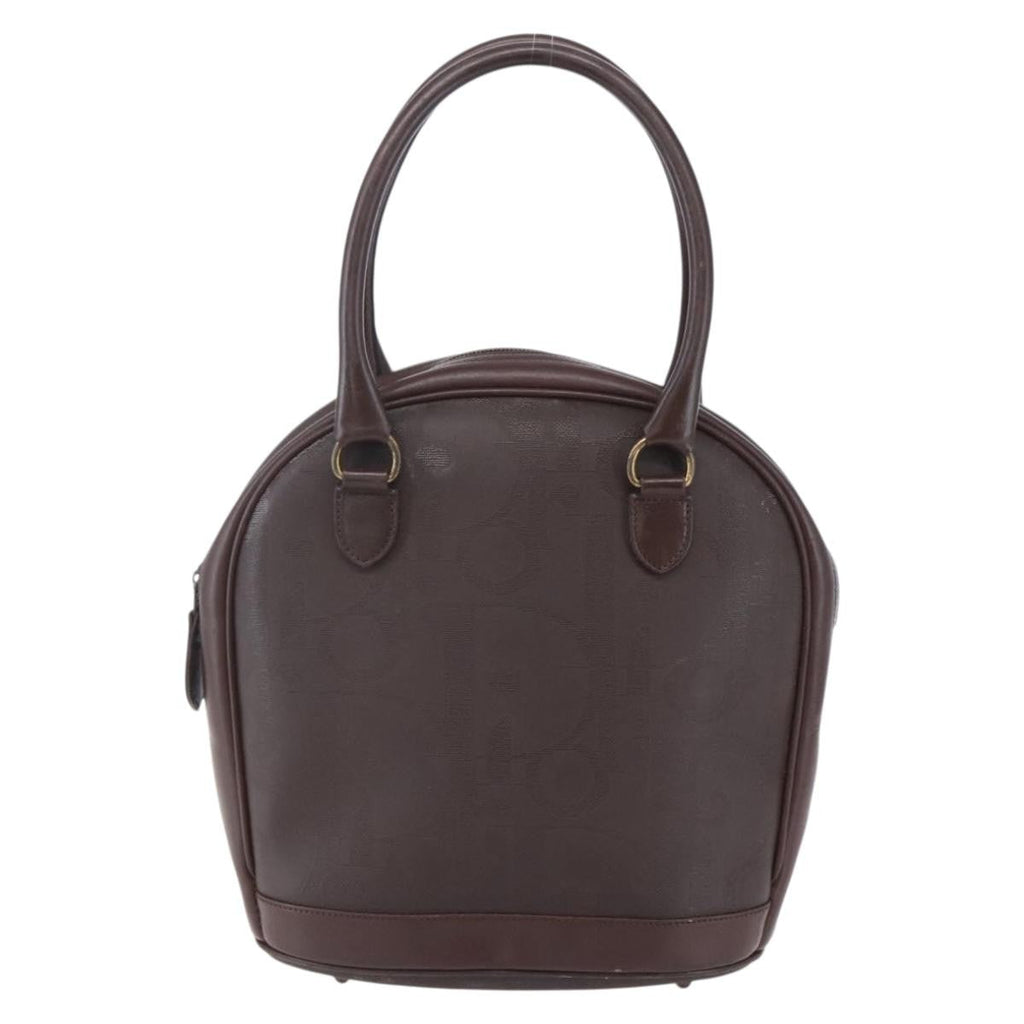 Christian Dior Vintage Trotter Handbag Canvas Brown Pvc Handbag (Pre-Owned)