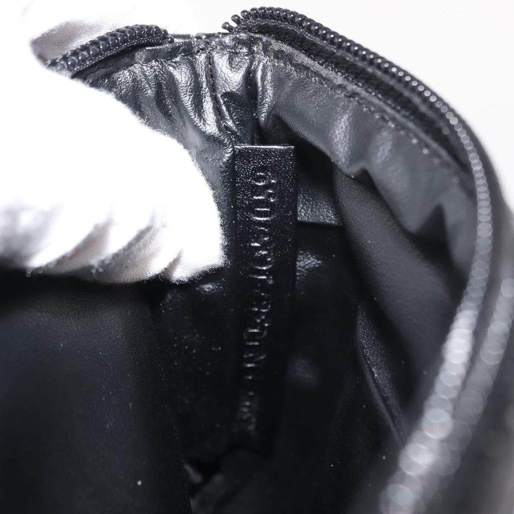 Fendi Ff Logo Pouch Canvas Black Canvas Clutche & Pouche Bag