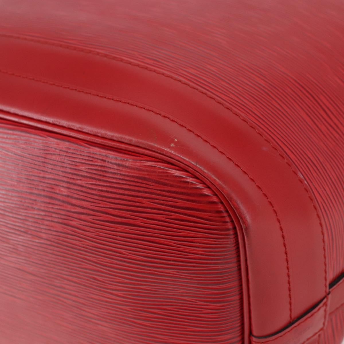 Louis Vuitton Noe Handbag Epi Leather Red Leather Shoulder Bag