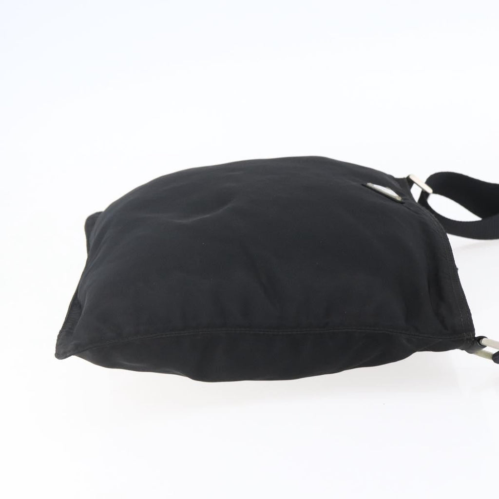 Prada Flat Messenger Bag Tessuto Black Nylon Shoulder Bag Bag