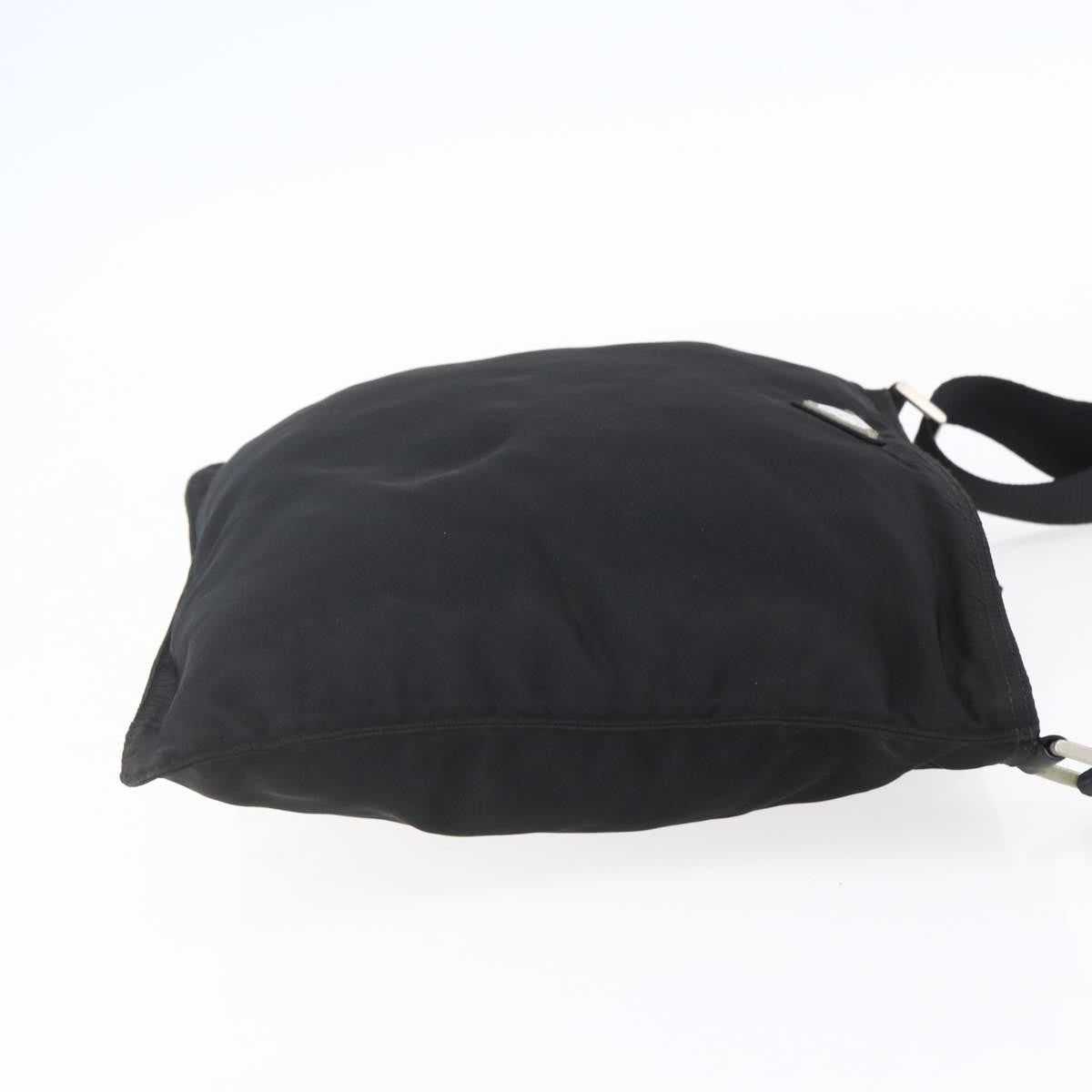 Prada Flat Messenger Bag Tessuto Black Nylon Shoulder Bag Bag