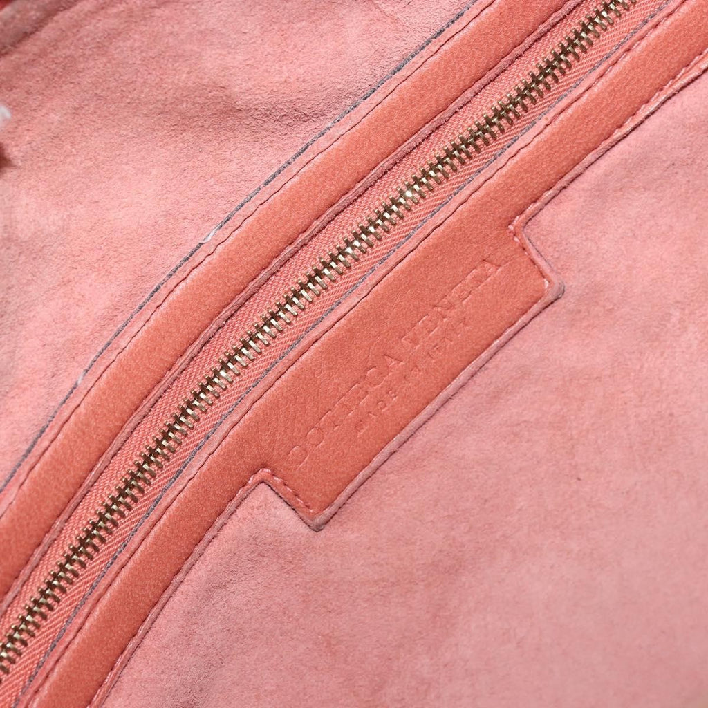 Bottega Veneta Veneta Hobo Intrecciato Nappa Pink Leather Handbag