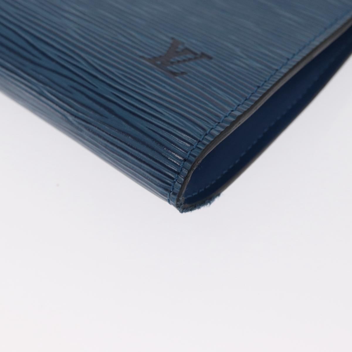 Louis Vuitton Pochette Accessoires Epi Leather Blue Leather Clutche & Pouche Bag