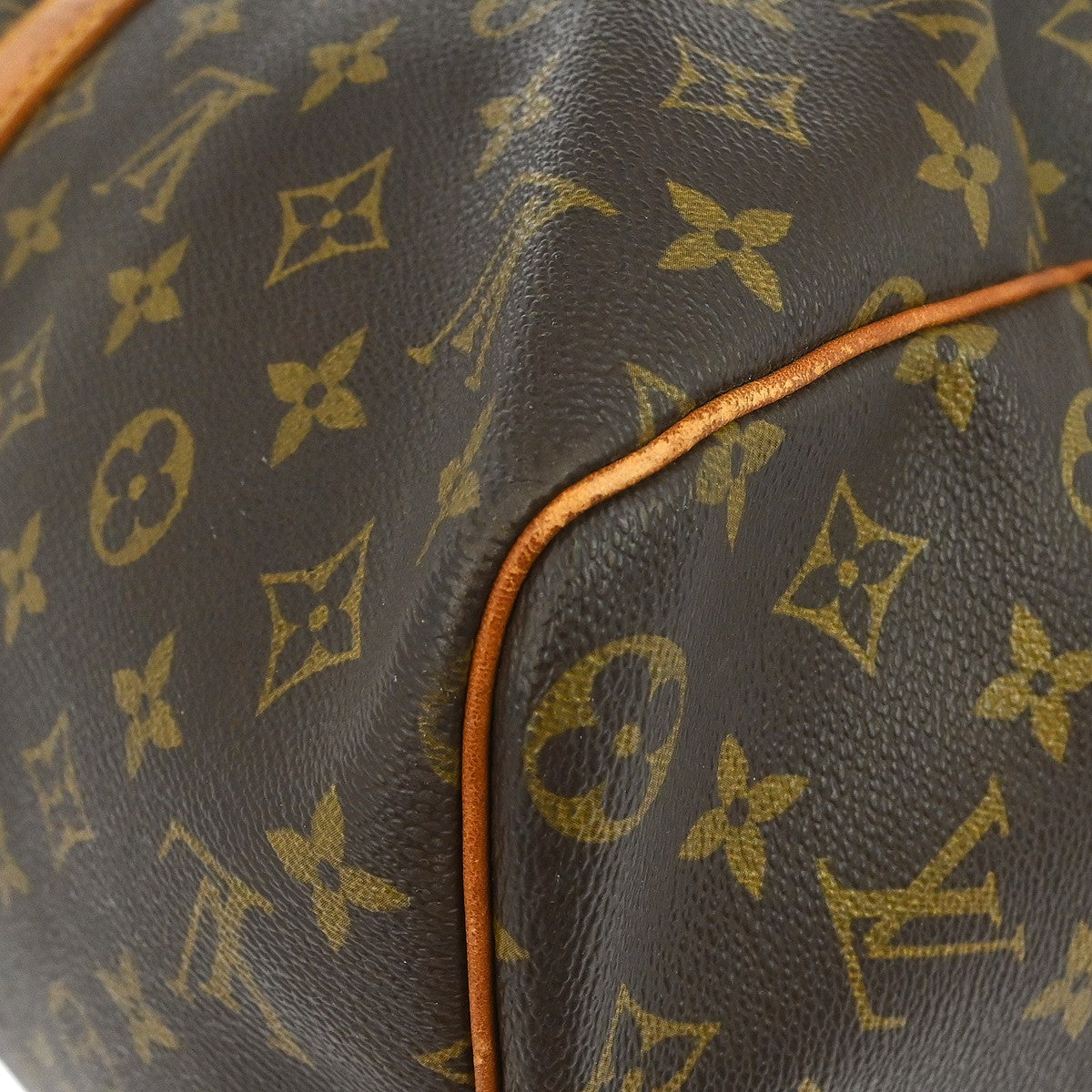 Louis Vuitton Keepall Bag Monogram Canvas Brown Canvas Travel Bag