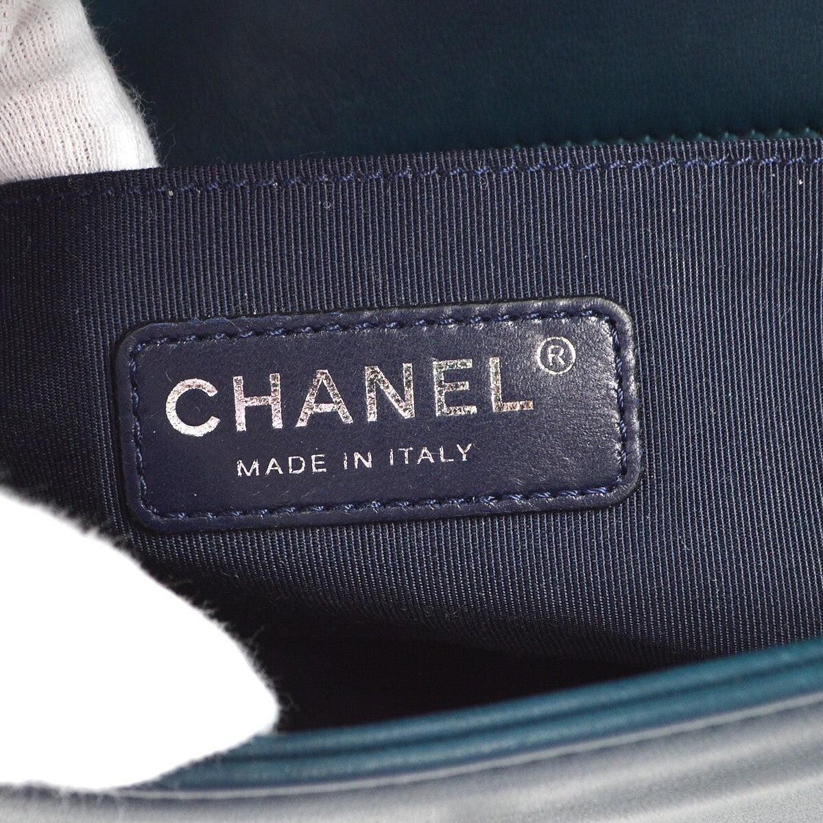 Chanel Boy Flap Bag Quilted Tweed With Velvet Blue Velvet Shoulder Bag Bag