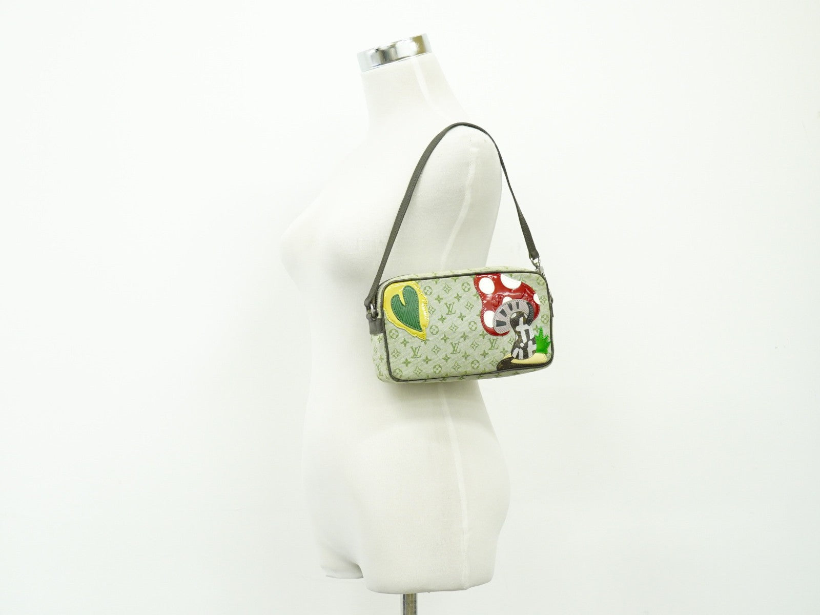 Louis Vuitton Conte De Fees Pochette Monogram Patchwork Khaki Canvas Shoulder Bag