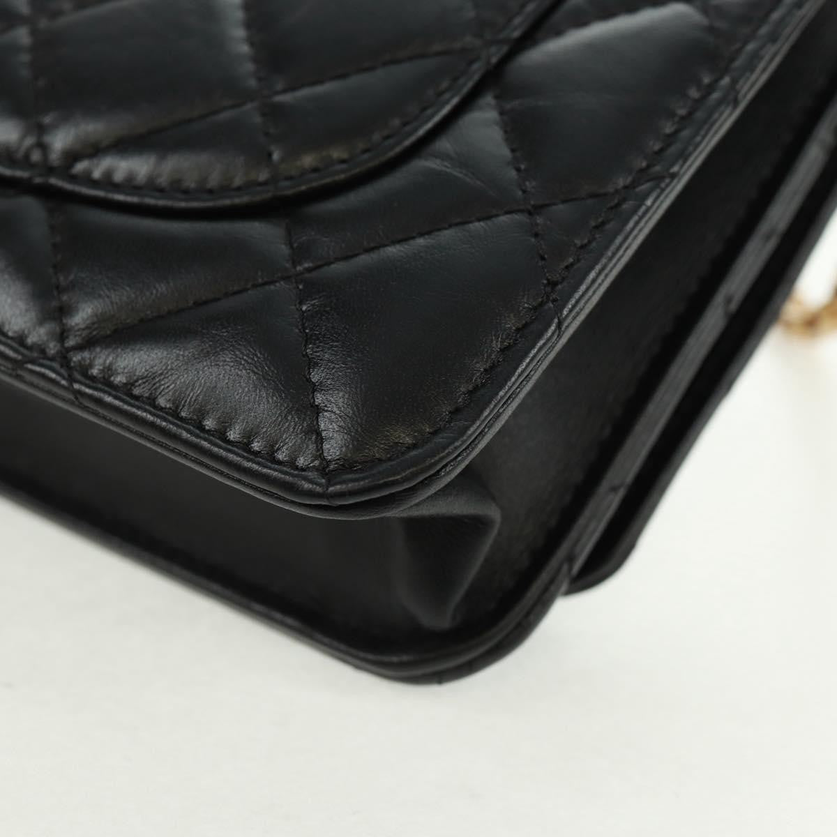 Chanel Lucky Charms Reissue 2.55 Flap Bag Leather Black Leather Shoulder Bag Bag