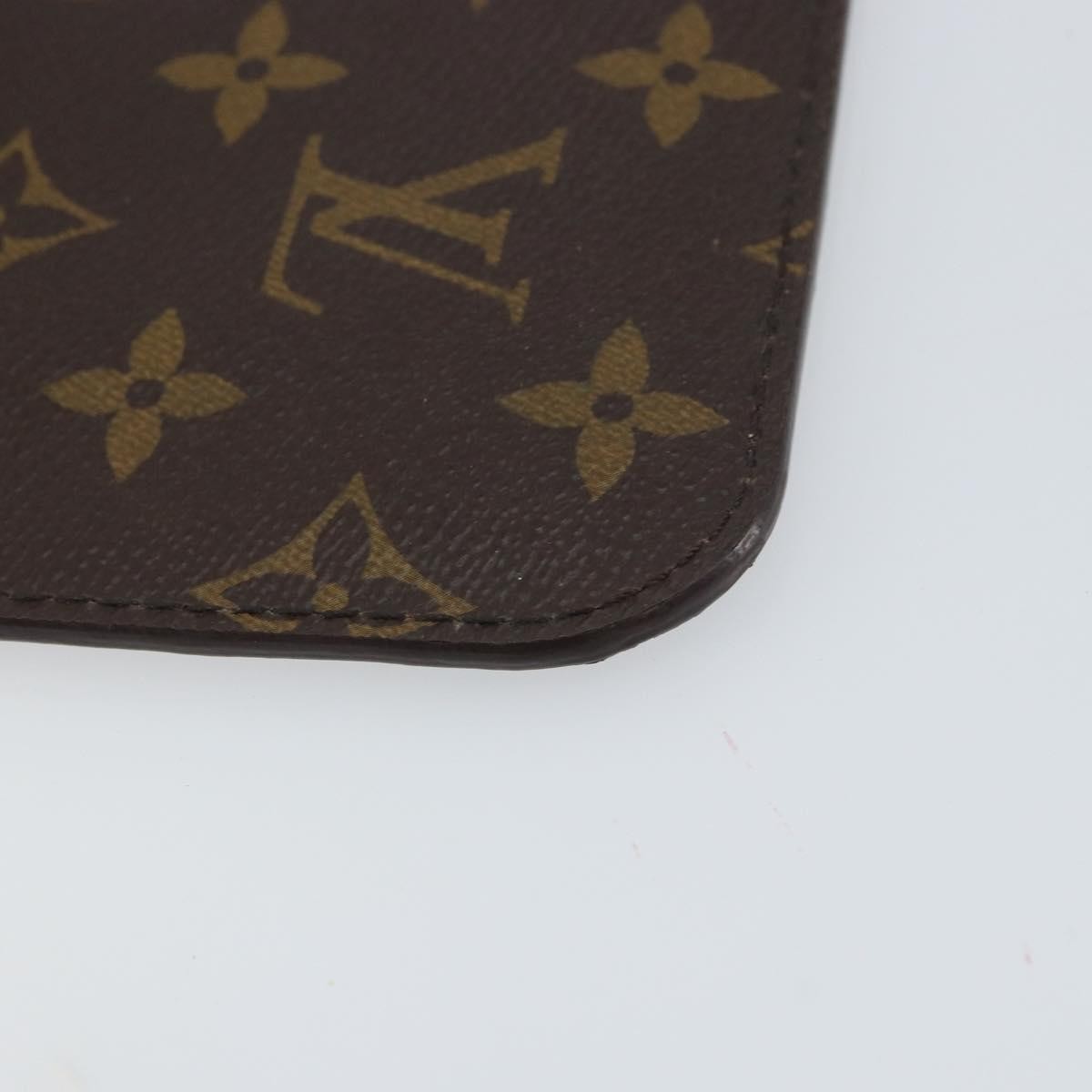 Louis Vuitton Neverfull Pochette Monogram Canvas Brown Canvas Clutche & Pouche Bag