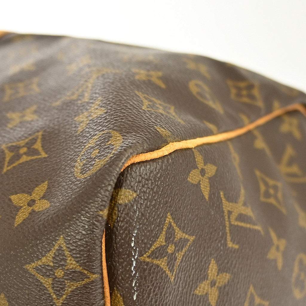 Louis Vuitton Keepall Bag Monogram Canvas Brown Canvas Travel Bag