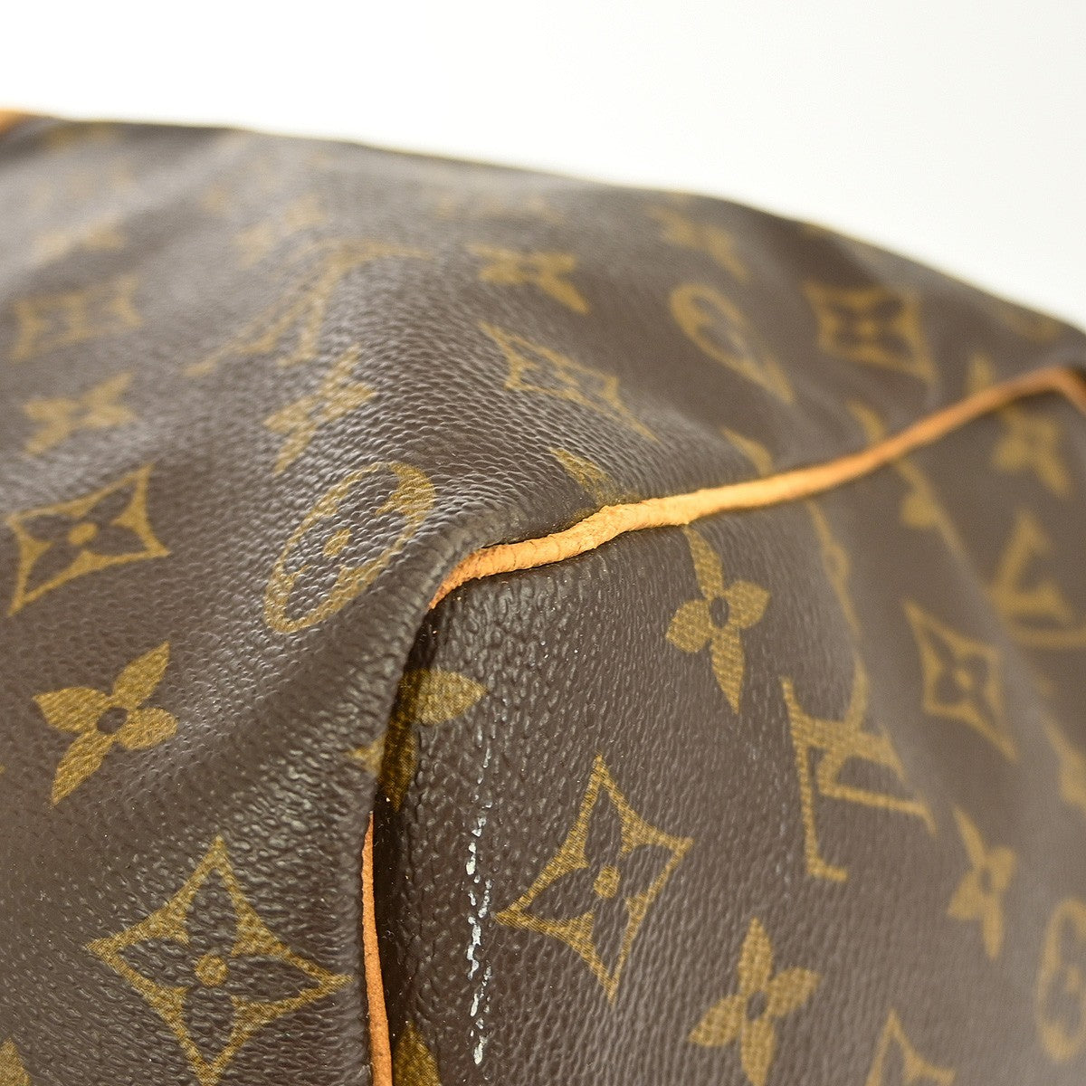 Louis Vuitton Keepall Bag Monogram Canvas Brown Canvas Travel Bag