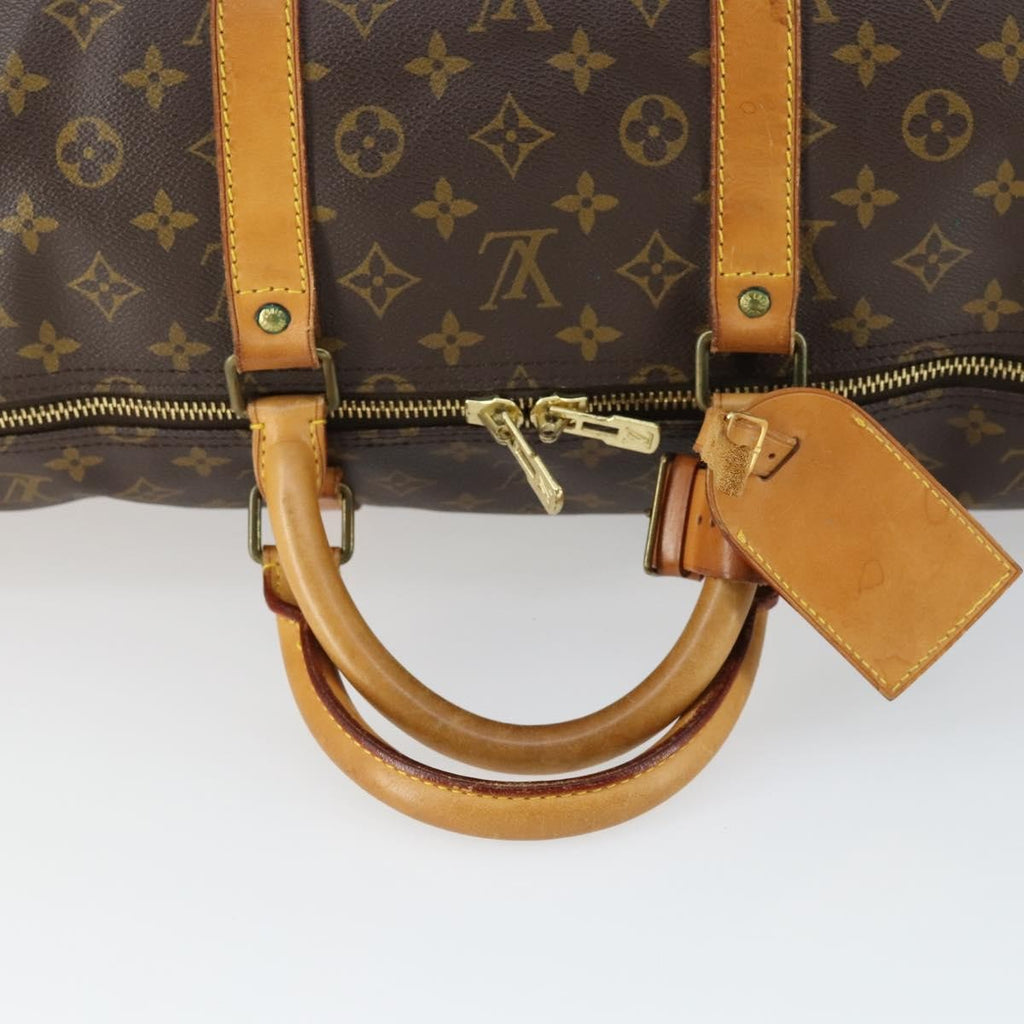 Louis Vuitton Keepall Bag Monogram Canvas Brown Canvas Travel Bag