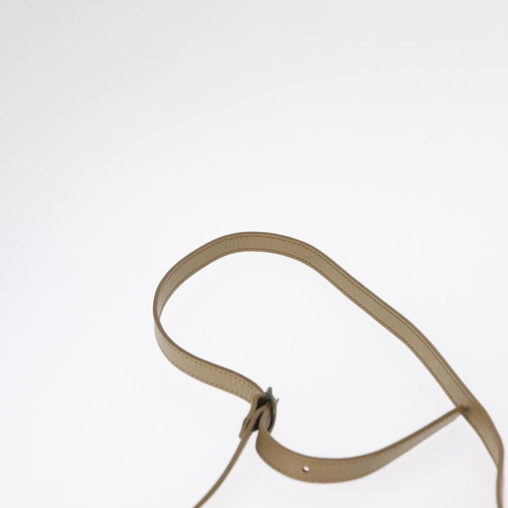 Saint Laurent Vintage Shoulder Bag Pvc Leather Beige Pvc Shoulder Bag Bag (Pre-Owned)
