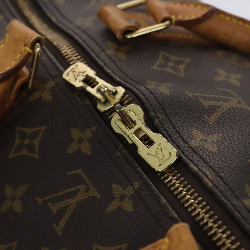 Louis Vuitton Keepall Bandouliere Bag Monogram Canvas Brown Canvas Travel Bag
