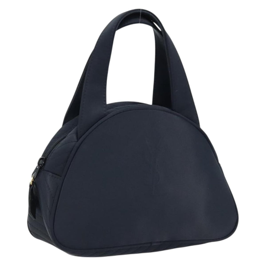 Saint Laurent Vintage Handbag Nylon Black Nylon Handbag (Pre-Owned)