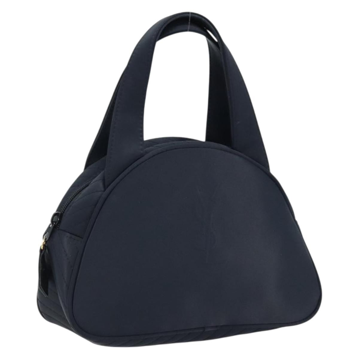 Saint Laurent Vintage Handbag Nylon Black Nylon Handbag (Pre-Owned)