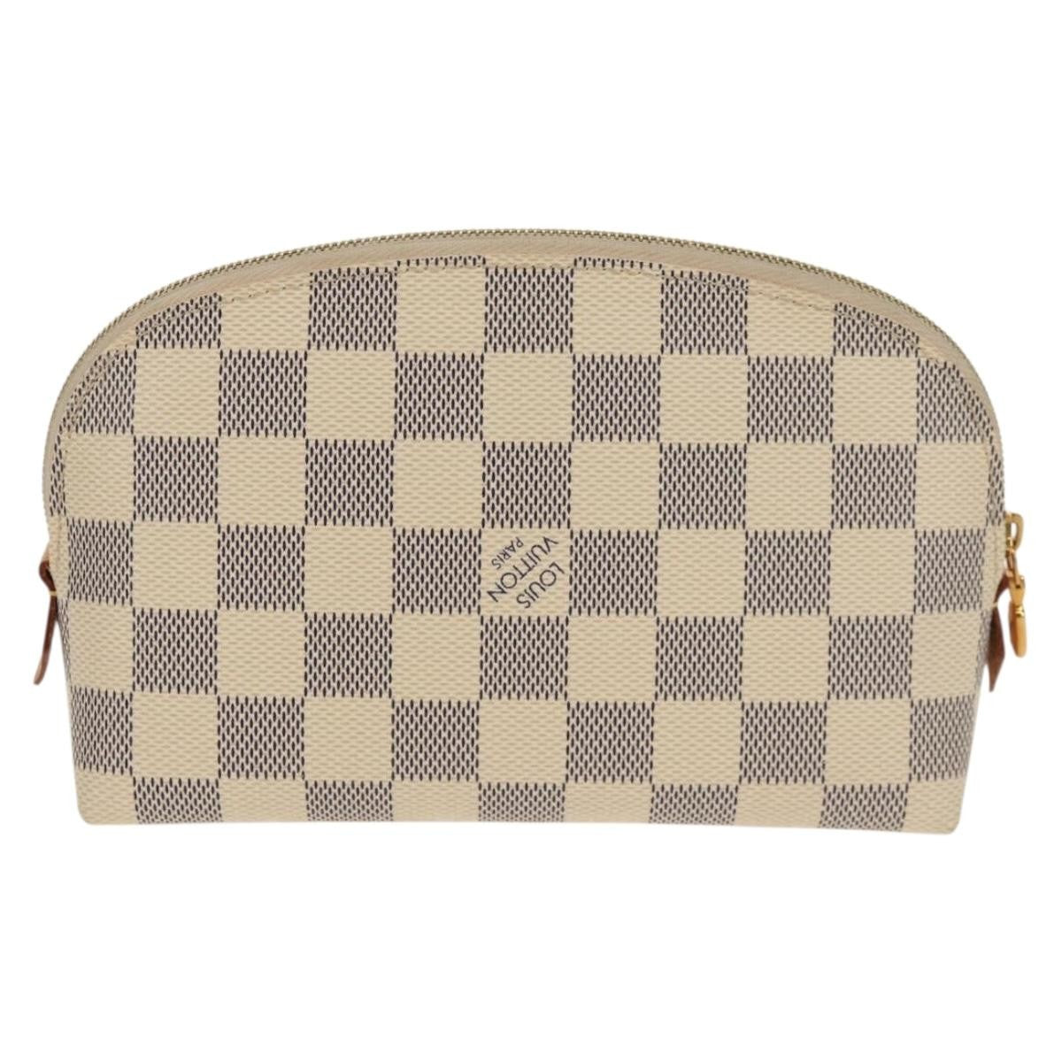 Louis Vuitton Cosmetic Pouch Damier Beige Canvas Clutche & Pouche Bag