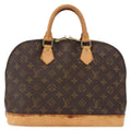 Louis Vuitton Alma Handbag Monogram Canvas Brown Canvas Handbag