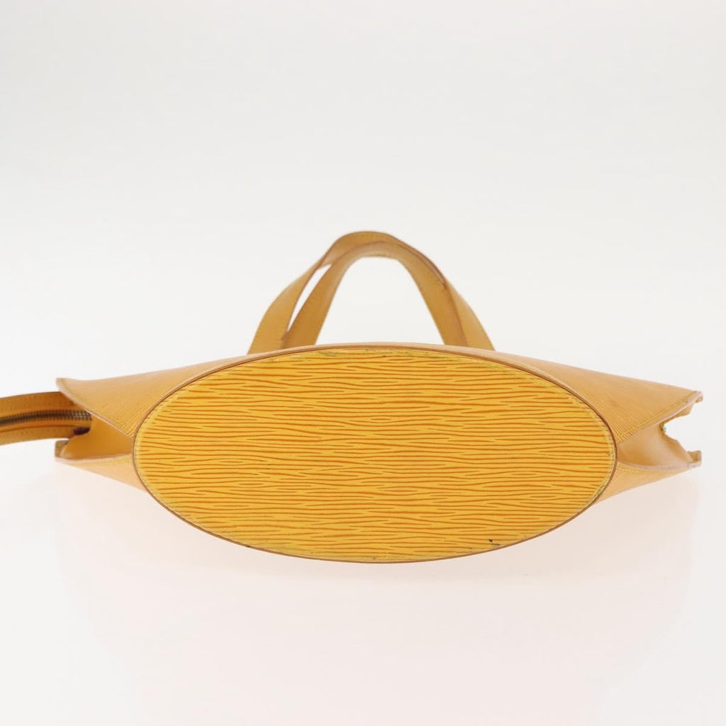 Louis Vuitton Saint Jacques Handbag Epi Leather Yellow Leather Handbag
