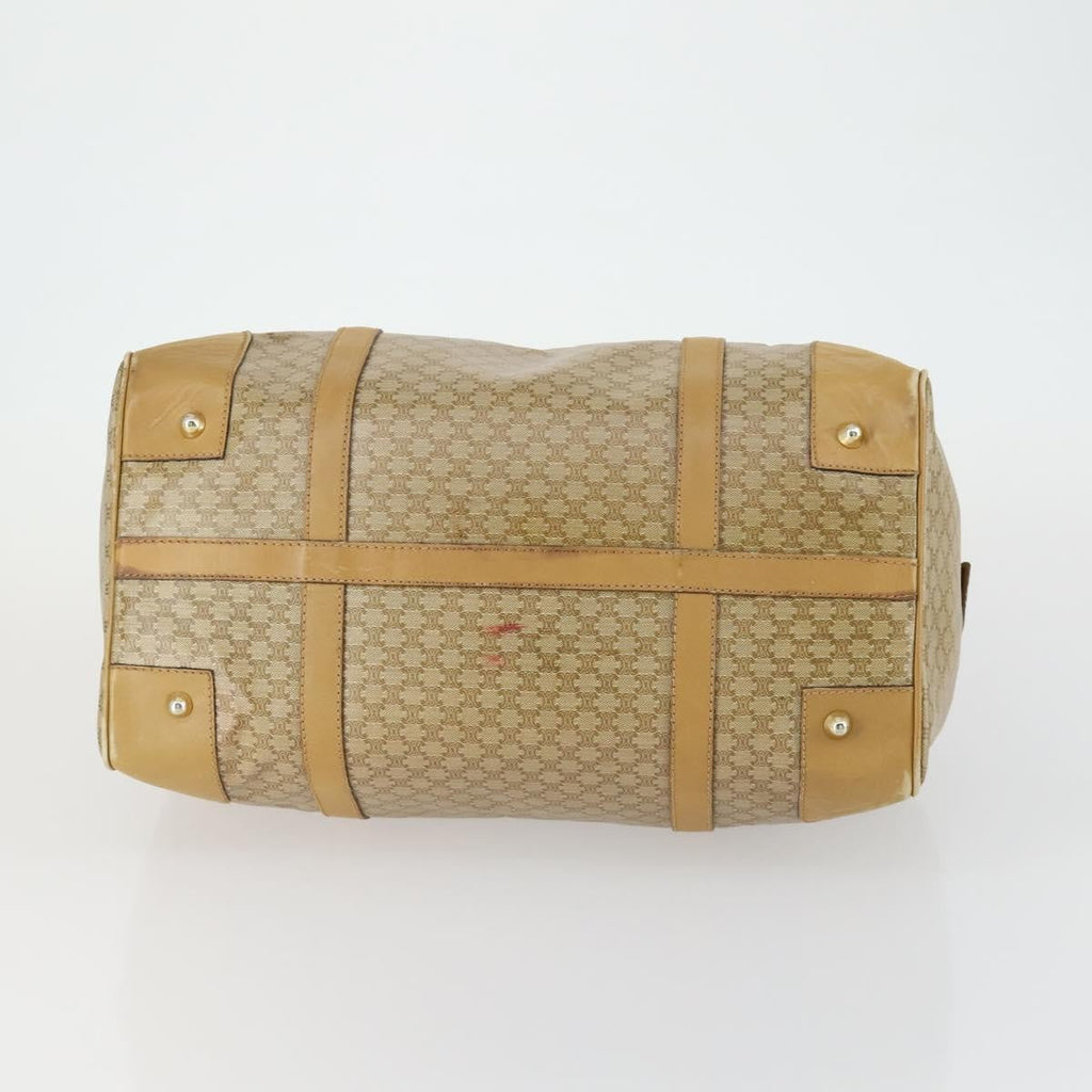Celine Travel Duffle Bag Triomphe Coated Canvas Beige Canvas Travel Bag Bag