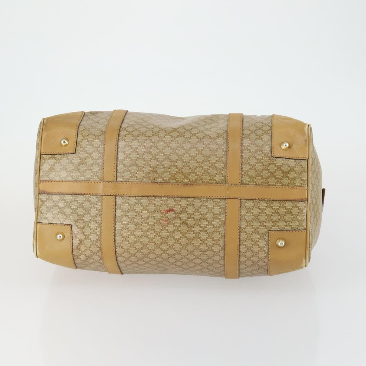 Celine Travel Duffle Bag Triomphe Coated Canvas Beige Canvas Travel Bag Bag