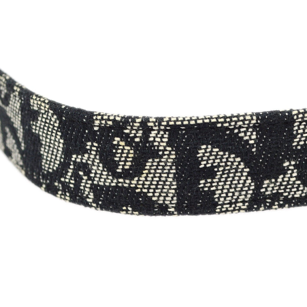 Christian Dior Vintage Belt Canvas Black Canvas Belts Accessory (Pre-Owned)