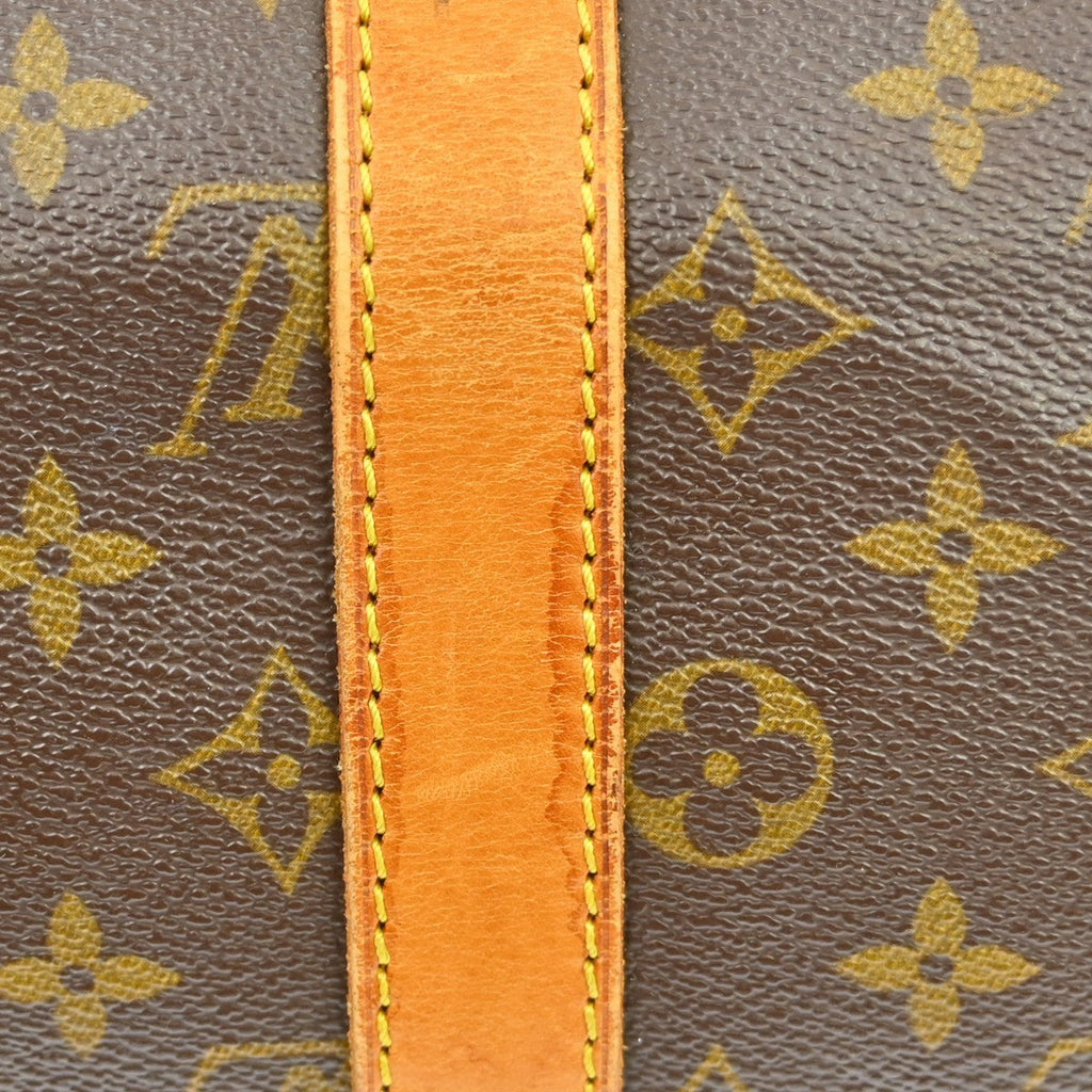 Louis Vuitton Keepall Bag Monogram Canvas Brown Canvas Travel Bag