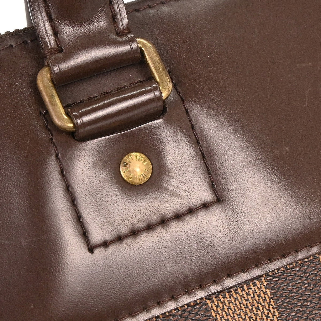 Louis Vuitton Greenwich Travel Bag Damier Brown Canvas Tote Bag