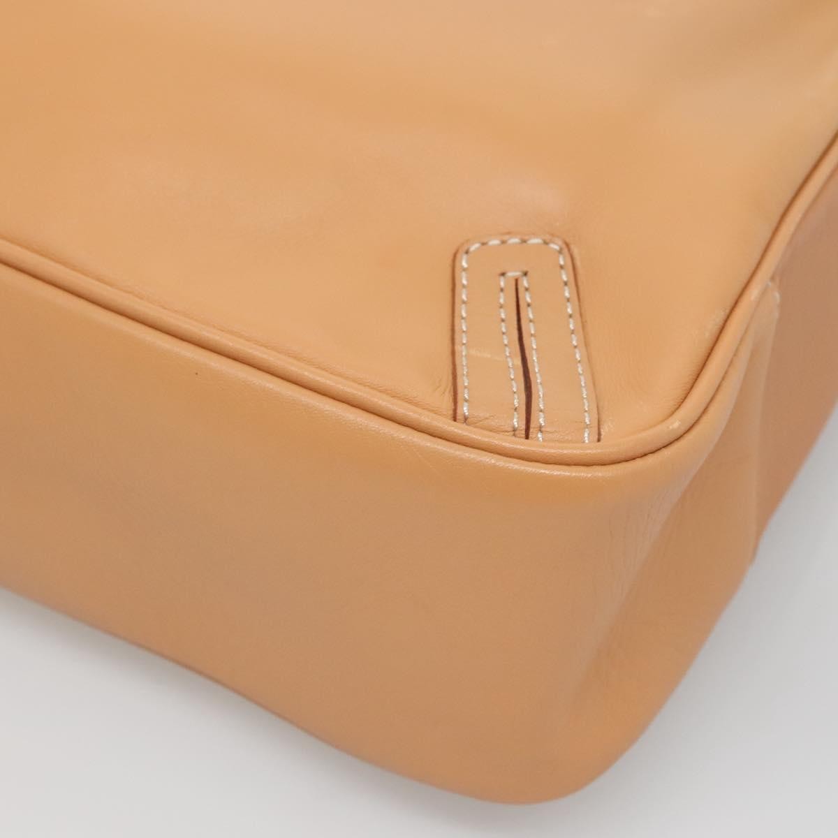 Burberry Shoulder Bag Leather Beige Leather Shoulder Bag