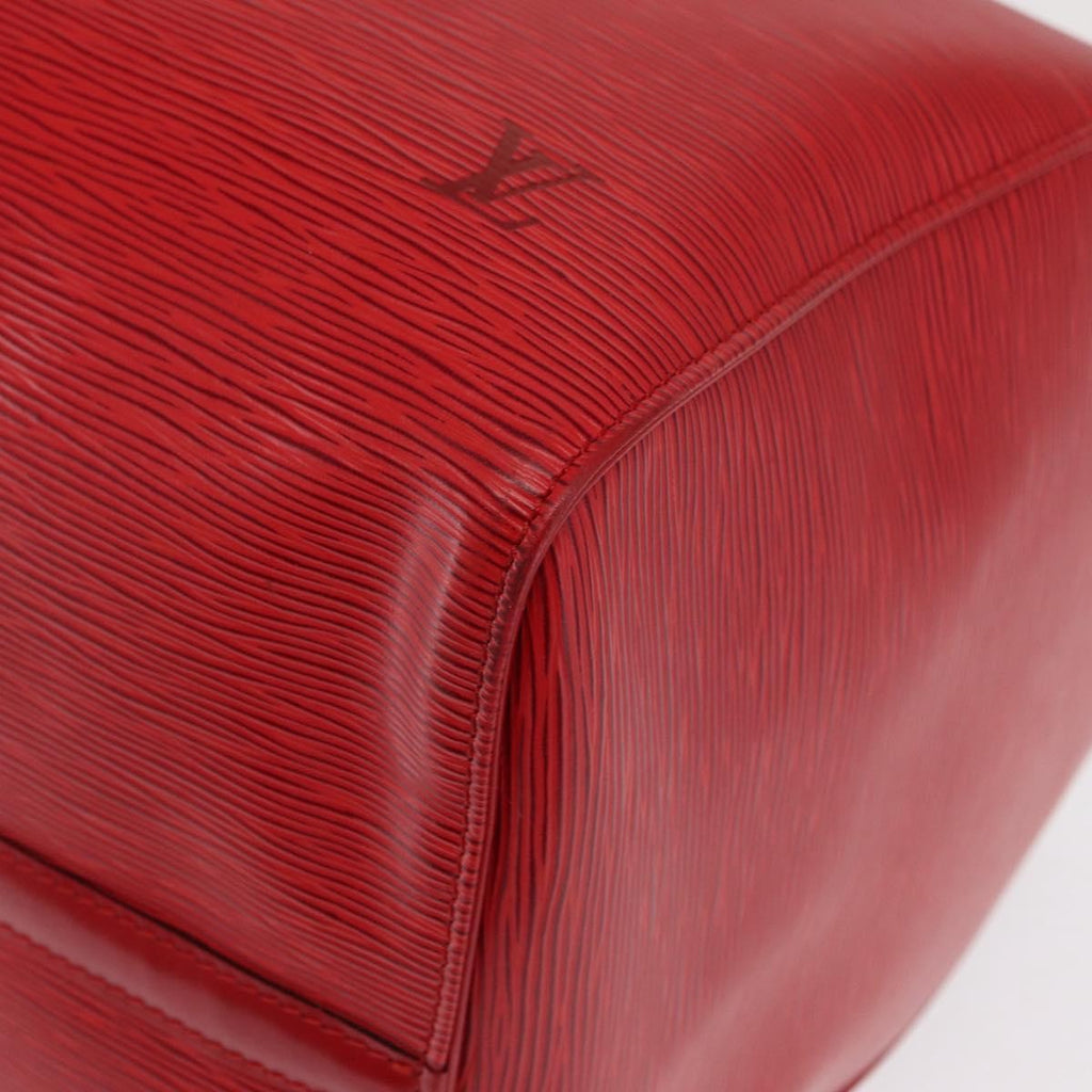 Louis Vuitton Keepall Bag Epi Leather Red Leather Travel Bag