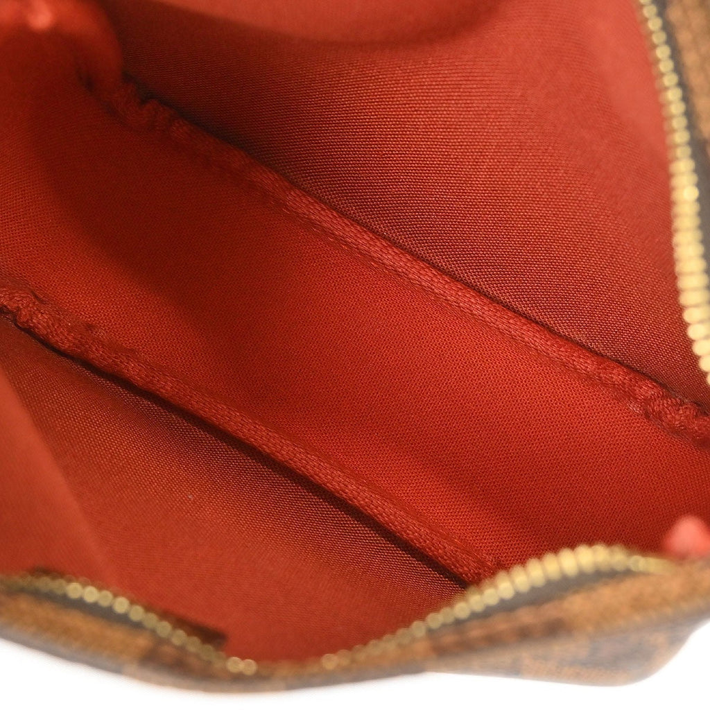 Louis Vuitton Trousse Make Up Bag Damier Canvas Brown Canvas Handbag