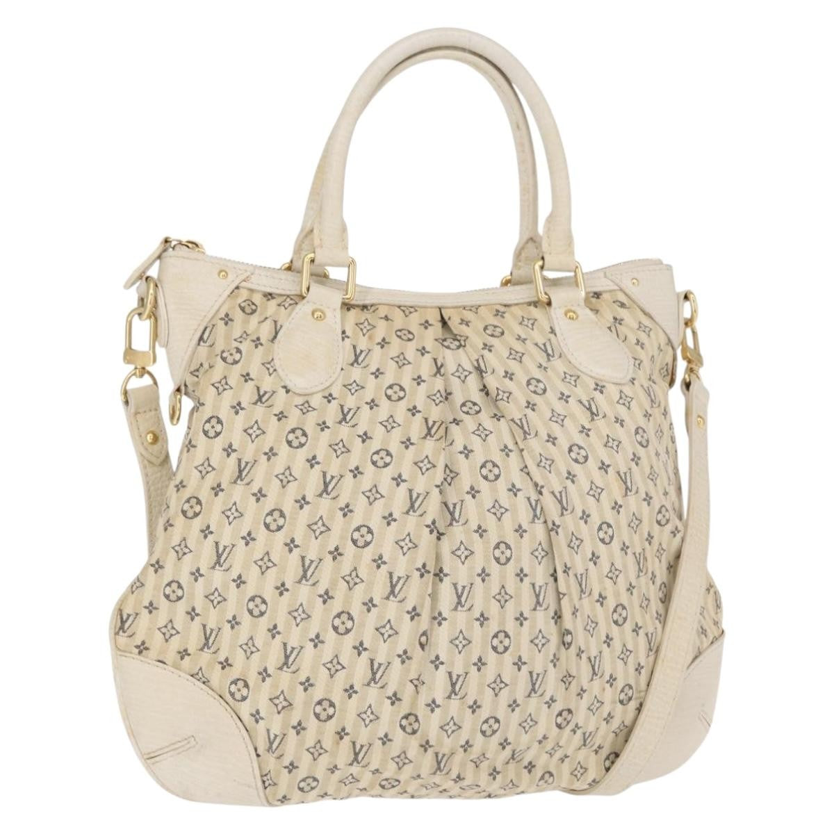 Louis Vuitton Marina Handbag Mini Lin Croisette Beige Canvas Handbag