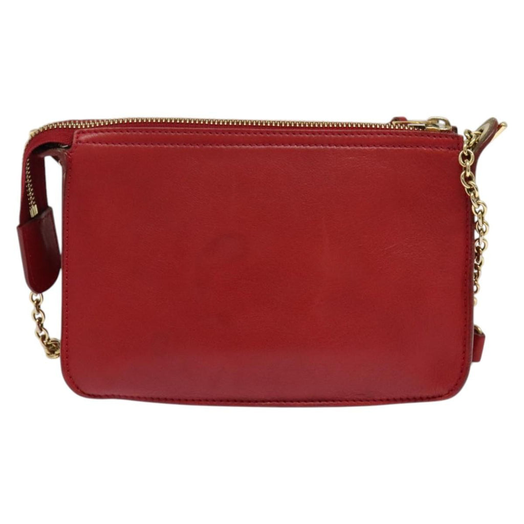 Celine Shoulder Bag Leather Red Leather Shoulder Bag Bag