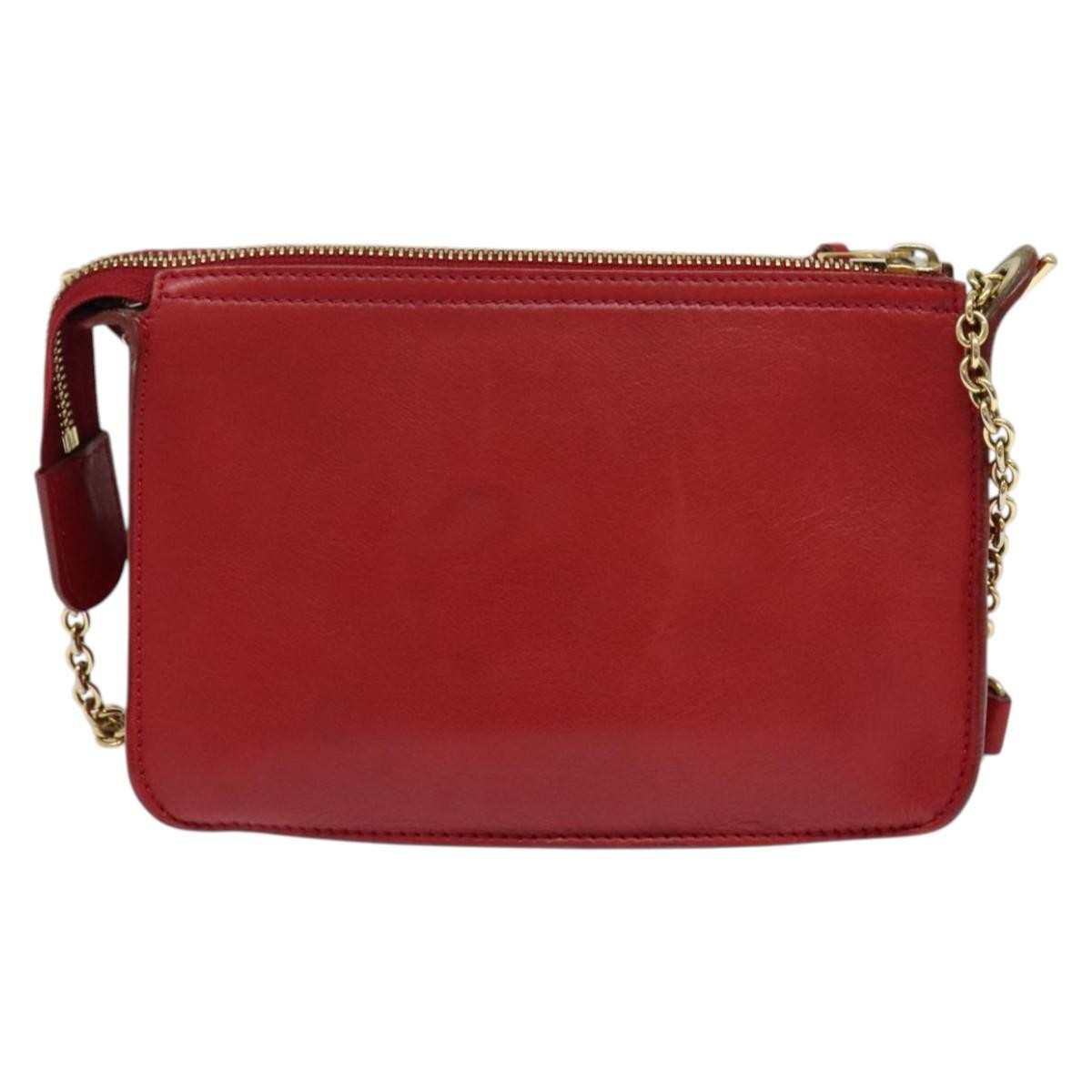 Celine Shoulder Bag Leather Red Leather Shoulder Bag Bag