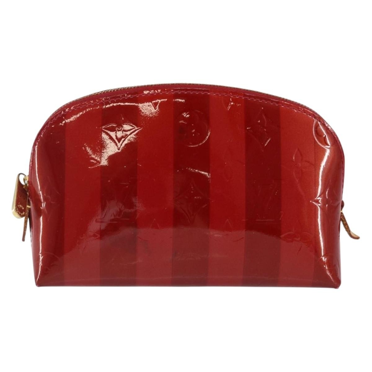 Louis Vuitton Cosmetic Pouch Electric Epi Leather Red Patent_Leather Bag