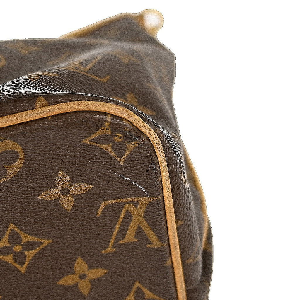 Louis Vuitton Palermo Handbag Monogram Canvas Brown Canvas Tote Bag