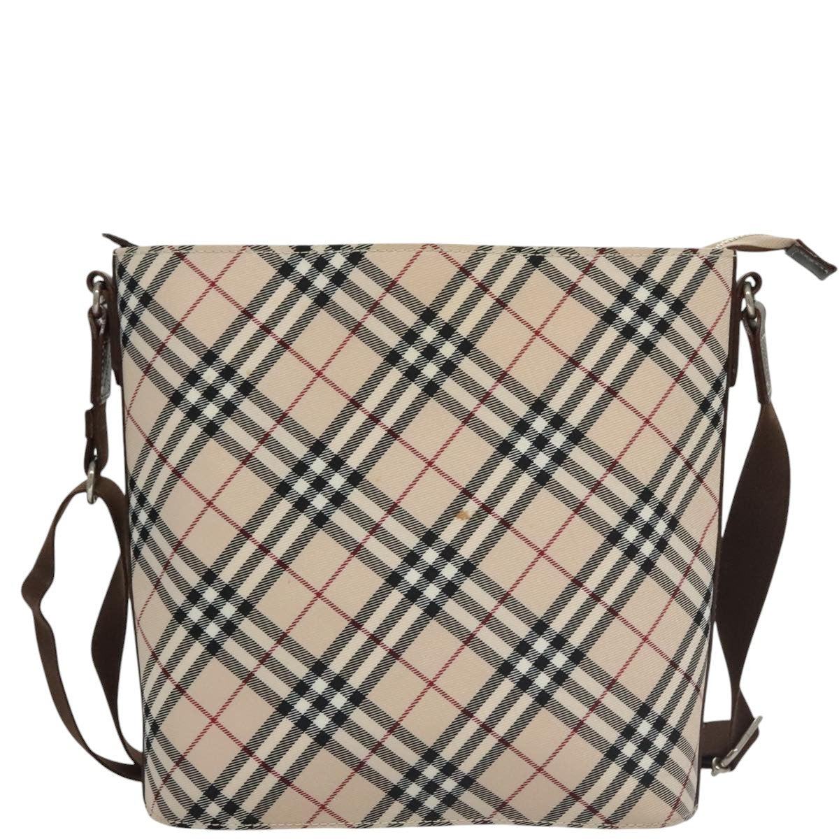 Burberry Nova Check Shoulder Bag Canvas Beige Canvas Shoulder Bag