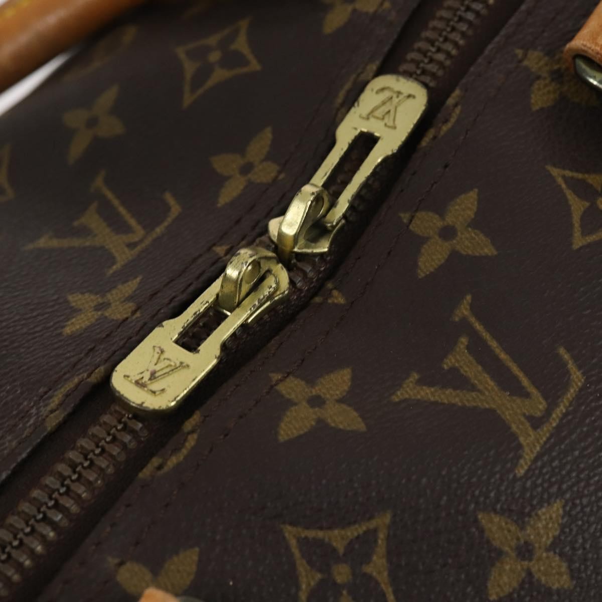 Louis Vuitton Keepall Bag Monogram Canvas Brown Canvas Travel Bag