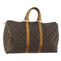 Louis Vuitton Keepall Bag Monogram Canvas Brown Canvas Travel Bag