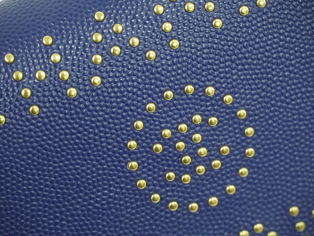 Chanel Deauville Flap Wallet Caviar Navy Leather Wallets Accessory