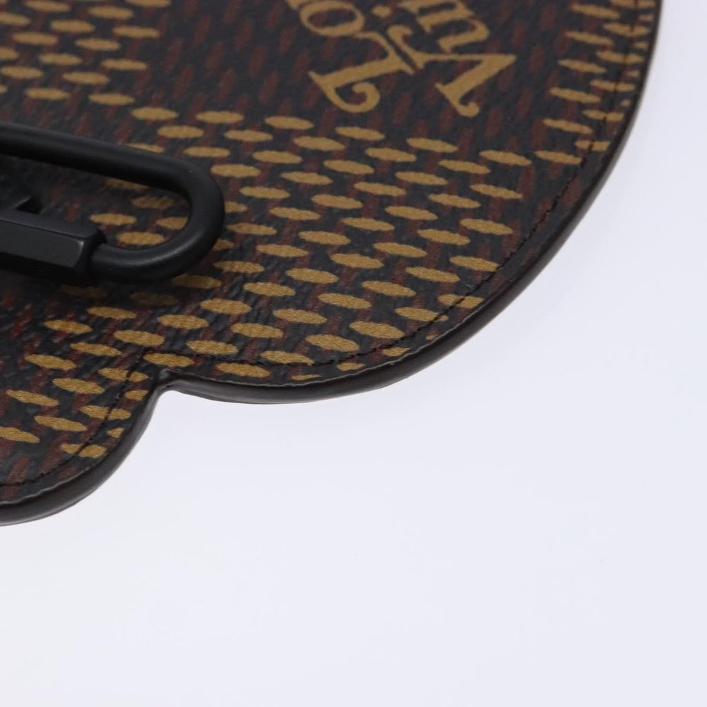 Louis Vuitton Nigo Duck Coin Holder Printed Leather And Limited Edition Giant Damier Black Canvas Wallets Accessory