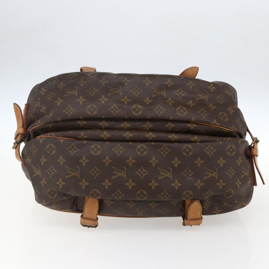 Louis Vuitton Saumur Handbag Monogram Canvas Brown Canvas Shoulder Bag