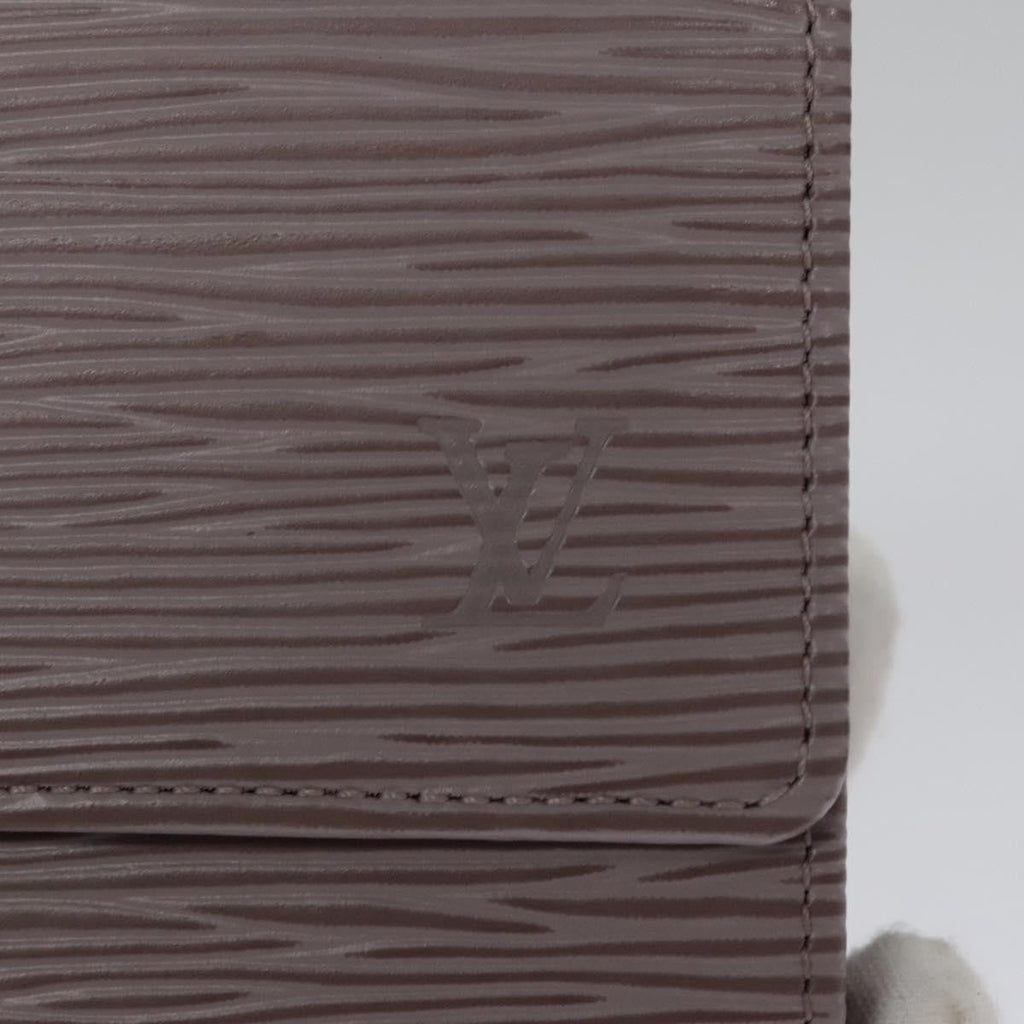 Louis Vuitton Elise Wallet Epi Leather Purple Leather Wallets Accessory