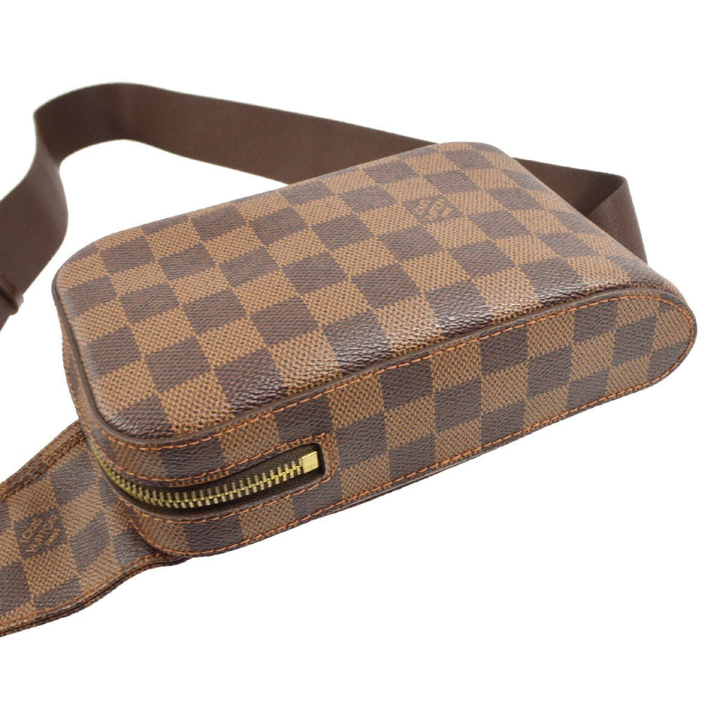 Louis Vuitton Geronimos Waist Bag Damier Brown Canvas Clutche & Pouche Bag