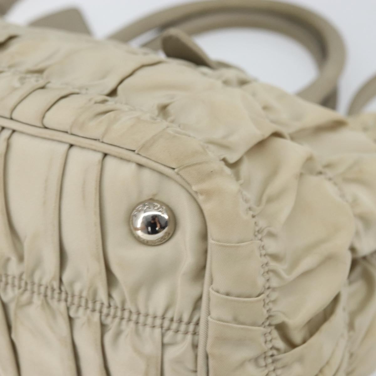 Prada Gaufre Convertible Tote Tessuto Beige Nylon Tote Bag Bag